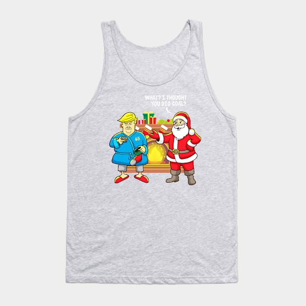 Christmas Santa Trump Tank Top by E